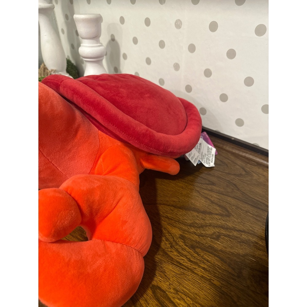 Disney Princess The Little Mermaid Sebastian Crab Plush Toy Orange Red PC229J - Picture 2 of 6
